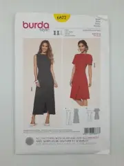 Burda Sewing Pattern 6877 Women's Dress Pattern Size US 10-20 EUR 36-46 NEW