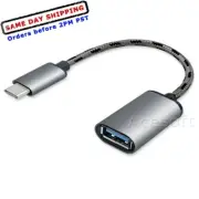 Type-C OTG Cable To Type-A Adapter Connector for Samsung Galaxy A52 5G SM-A526U