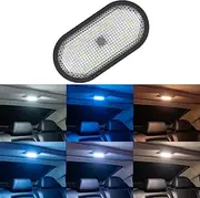Car LED Lights Interior,6 Colors Ambient Lighting Car Interior,USB Rechargeable Car Interior Reading Light,Portable Magnetic Interior LED Lights for Car