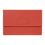 Marbig Slimpick F/C Document Wallet Brt Red Pk10