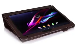 商務素色皮套適用於索尼Sony Xperia tablet Z Z2 Z4 10.1吋 平板電腦保護套 平板保護殼-華強3c數碼