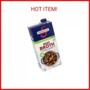 Swanson 100% Natural Lower Sodium Beef Broth, 32 oz Carton