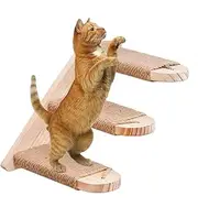 Dog Stairs, Pet Stairs, Pet Steps, Natural Pine Wood Dog Stairs, Floating Design and Easy Installation Pet Stairs, Sturdy Construction and Space-Saving Pet Steps for Home