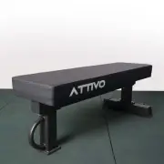 ATTIVO Competition Flat Workout Bench, Rated 460KG, Weight Training Utility Benc
