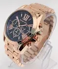 MICHAEL KORS Bradshaw MK5854 Black Dial Rose Gold Tone Ladies Wrist Watch