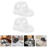 2 Pcs Clear Palastic Baseball Hat Holder Display Case Cap Stand