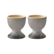 Baccarat Le Connoisseur Stoneware Set of 2 Egg Cups Smoke - Limited Edition