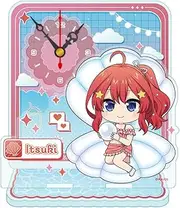 The Quintessential Quintuples of The Bride (Itsuki Nakano) Petichoko Mini Acrylic Table Clock Vacation Version