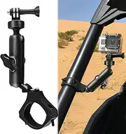 MAIKER Off Road UTV ATV Camera Mount, Compatible with GoPro, 1.75-2 inch Roll Bar, Aluminum Alloy, Easy Installation, Rotatable 360 Degree Ball Head, Black