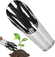 Yulokdwi Bonsai Soil Scoop,Gardening Soil Scoop - Rust-Proof Stainless Steel Bonsai Tool for Repotting Growing Seedling Transplanting Weeding Potting