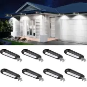 ROSHWEY Solar Lights Outdoor 200LM, 18 LED Gutter Lights Outdoor Waterproof, ...