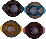 4Pcs Hair Dye Bowls with Suction Cup Design Non Slip Tinting Bowls for Mixing Washable Reusable Hair Coloring Tools for Salon Use Random Color