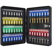 100-Key Lock Box Cabinet with Adjustable Racks - Secure Key Storage
