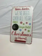 Dear Santa We’ve Been Good All Year Countdown Sign Chalk Board NEW