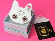 Handmade Hypoallergenic SIAM Earrings using Swarovski Elements & Gift Box - USA