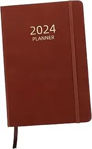SECFOU Schedule Planner Notebook with Elastic Band Daily Agenda Notepad for Office School Travel present for Organizing Tasks and Appointments