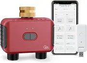 GIEX WiFi 2-Zone Dual Sprinkler Timer,Smart Irrigation Garden Hose Watering Controller Work with TUYA APP and Smart Life APP