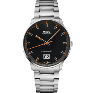 MIDO 美度 官方授權 COMMANDER 香榭系列大日期機械錶 送禮推薦-42mm M0216261105100