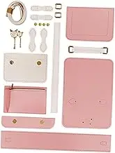 Hohopeti Woven Handbag DIY Kit Pu Leather Bag Making Set Safe Material Large Capacity for DIY Bag Knitting