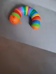 Multicolored Rainbow Caterpillar Slug Fidget Sensory Toy