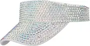 [Gudessly] Shiny Rhinestones Sport Sun Visor Adjustable Summer Cap Visor Caps for Women Men