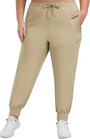 MoFiz Women's Plus Size Cargo Pants Casual Hiking Pants Lightweight Quick Dry Summer Pants for Women