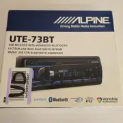 Alpine UTE-73BT Bluetooth Car Stereo, iPhone/A Hands-Free Digital Media Receiver