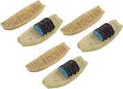 IMIKEYA 6pcs Miniature Boat Models DIY Handicraft Resin Fishing Boats for Home Office Decor for Bonsai Fairy Garden Micro Landscape Accessories