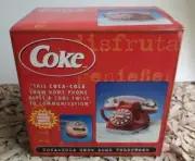 *B Coca-Cola Collectibles Snow Dome Touch Tone Desktop Telephone Vintage. New!