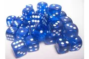 Chessex: Blue/White Translucent 36 Dice Set