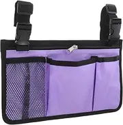 Walker Side Bag Practical Wheelchair Hanging Pouch for Seniors Oxford Cloth Storage Bag with Easy Installation Straps Compatible with Wheelchairs Scooters and Rollators Portable