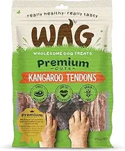 Kangaroo Tendons 200g, Grain Free Hypoallergenic Natural Australian Made Dog Treat Chew, Perfect for Training