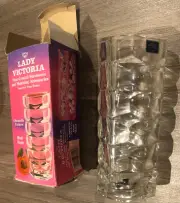 NEW - Lady Victoria Fine Crystal Stemware Chantelle Pattern 6.5" Tall Bud Vase
