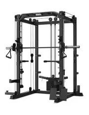 [Cortex] SM-20 6-in-1 Power Rack with Smith and Cable Machine in Black