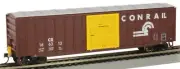 BACHMANN HO 50' Outside Braced Boxcar Conrail w/Track-Powered Flashing BAC14907