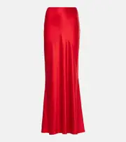 [The Sei] The Sei Silk satin maxi skirt AU 14 red