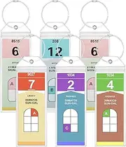 [ZYTONGMAO] Celebrity Cruise Luggage Tag Holder Royal Caribbean Cruise Essentials 2025, 6 pcs Waterproof Plastic Luggage Tags for Cruise with 8 Wire Loops, Zip Seal Clear Luggage Tags for Cruise with Rings