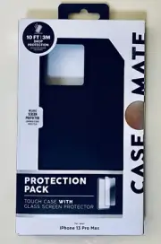 Case-Mate iPhone 13 Pro Max Black Tough Case + Screen Protector - Brand New
