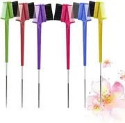 Outanaya 6Pcs Double Sided Eyebrow Brush Portable Eyelash and Brow Comb Tools for Makeup Versatile Hair Dye Brushes for Women for Home Salon Use