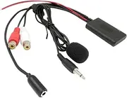 Byttlerom Universal Car Radio 3.5MM Audio AUX Input Bluetooth Microphone Cable for Pioneer for for for