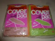 NEW PASTEL MAGLA COLORCOTE IRONING TABLE COVER & PAD LOT 2 VINTAGE KMART 54"