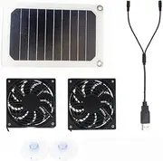 Solar Panel, Solar Fan 5W 6V, Solar Panel for Pets, Ventilation, Power Generation Panel, Mobile Phone Charger for Motorhome, Car, B
