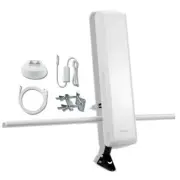 ANTOP TV Antenna with Flat-Panel Smartpass Built-in Amplified LTE BV-White