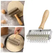 Pizza Roller Rolling Pins with Wood Handle for Sandwich Flatbread