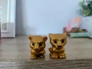 Rare golden Ooshie Lion King Collectable Simba and Nala