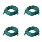4x 8Ware 20m Cat6a UTP Snagless Ethernet Cable LAN RJ45 Network Connector Green