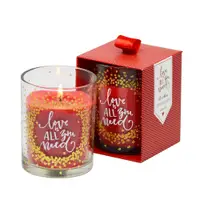 在飛比找PChome24h購物優惠-【YU Living】北歐風粉色香氛玻璃蠟燭罐