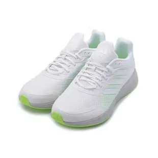 ADIDAS DURAMO SL 輕量透氣跑鞋 白螢綠 H04625 男鞋