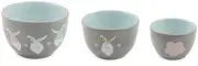 Boston International - 3 Sized Nesting Prep Bowls - Bunny Gnomes