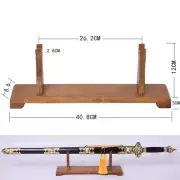 Wood Sword Holder Stand Japanese Samurai Sword Katana Tanto Rack 40.8cm 1 Tier